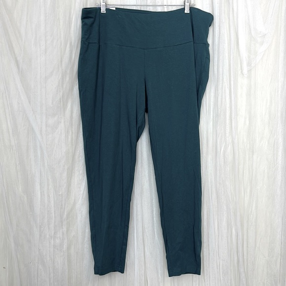 ⭐️ Terra & Sky green teal forest leggings workout pants NWT women plus size 2X - Picture 1 of 16